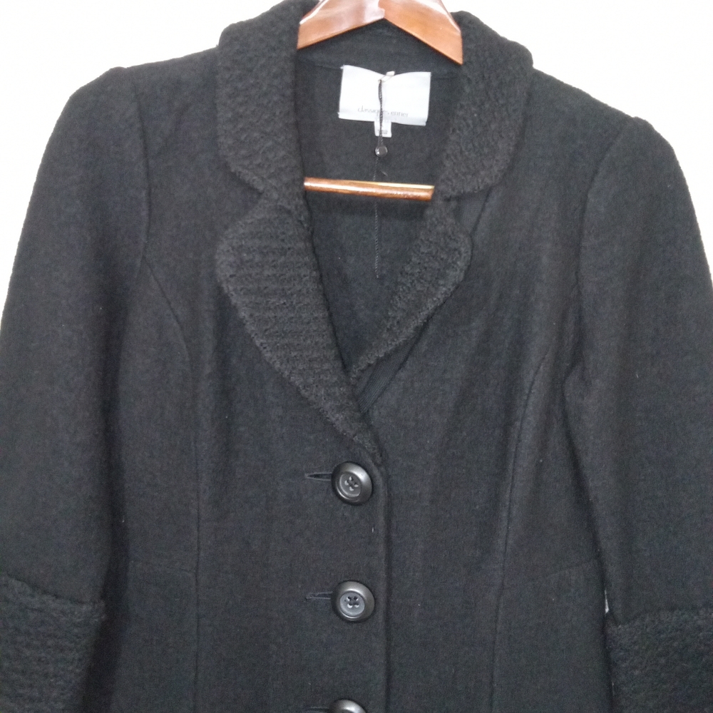 VTG Classiques Entier Boiled  Wool Jacket/ Blazer 3/4 Sleeve Career Office Sz S - Picture 3 of 15